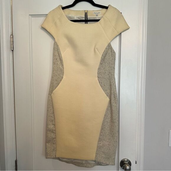 Rag and Bone Cream Sheath Dress with Pockets - Picture 12 of 16